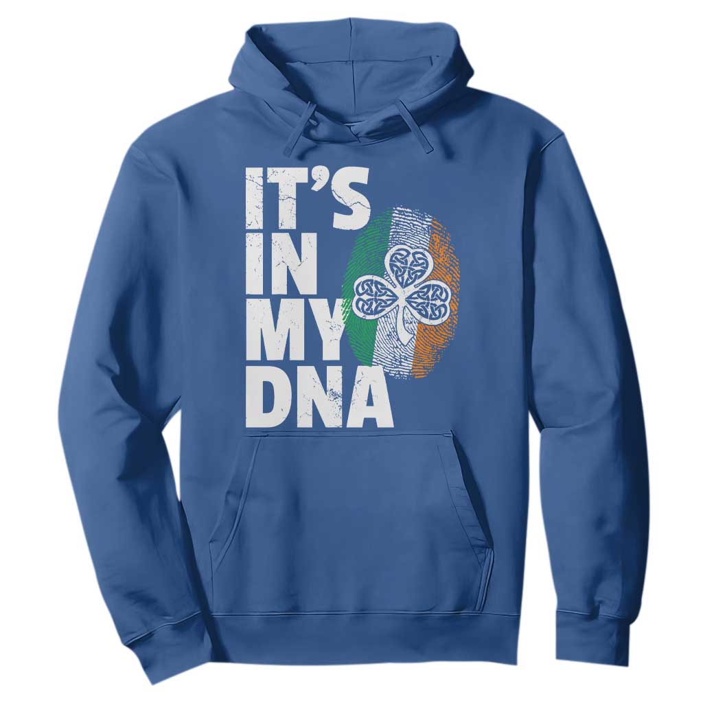 Funny Irish It's In My DNA Hoodie Ireland Fingerprint Flag TS11 Royal Blue Print Your Wear