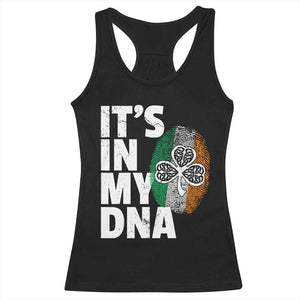 Funny Irish It's In My DNA Racerback Tank Top Ireland Fingerprint Flag TS11 Black Print Your Wear