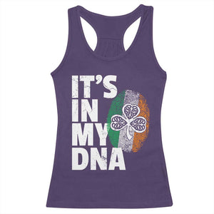 Funny Irish It's In My DNA Racerback Tank Top Ireland Fingerprint Flag TS11 Purple Print Your Wear