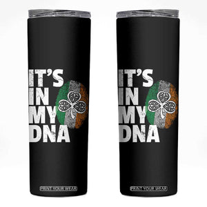 Funny Irish It's In My DNA Skinny Tumbler Ireland Fingerprint Flag TS11 Black Print Your Wear