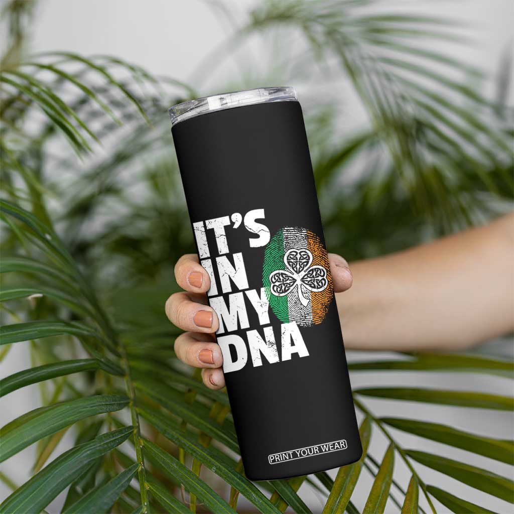 Funny Irish It's In My DNA Skinny Tumbler Ireland Fingerprint Flag TS11 Print Your Wear