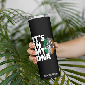 Funny Irish It's In My DNA Skinny Tumbler Ireland Fingerprint Flag TS11 Print Your Wear