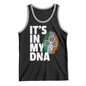 Funny Irish It's In My DNA Tank Top Ireland Fingerprint Flag TS11 Black Athletic Heather Print Your Wear