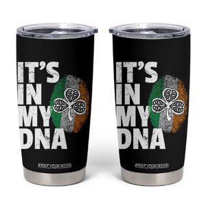 Funny Irish It's In My DNA Tumbler Cup Ireland Fingerprint Flag TS11 Black Print Your Wear