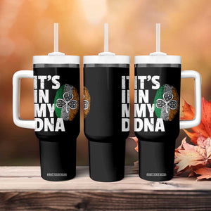Funny Irish It's In My DNA Tumbler With Handle Ireland Fingerprint Flag TS11 Print Your Wear