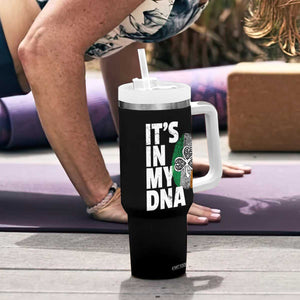 Funny Irish It's In My DNA Tumbler With Handle Ireland Fingerprint Flag TS11 Print Your Wear