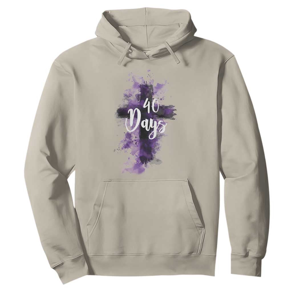 40 Days Christian Religious Hoodie Ash Wednesday Ashes Cross TS11 Sand Print Your Wear