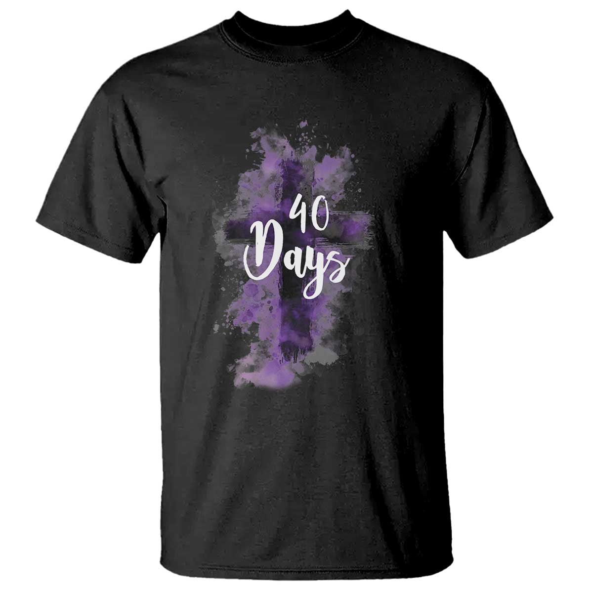 40 Days Christian Religious T Shirt Ash Wednesday Ashes Cross TS11 Black Print Your Wear