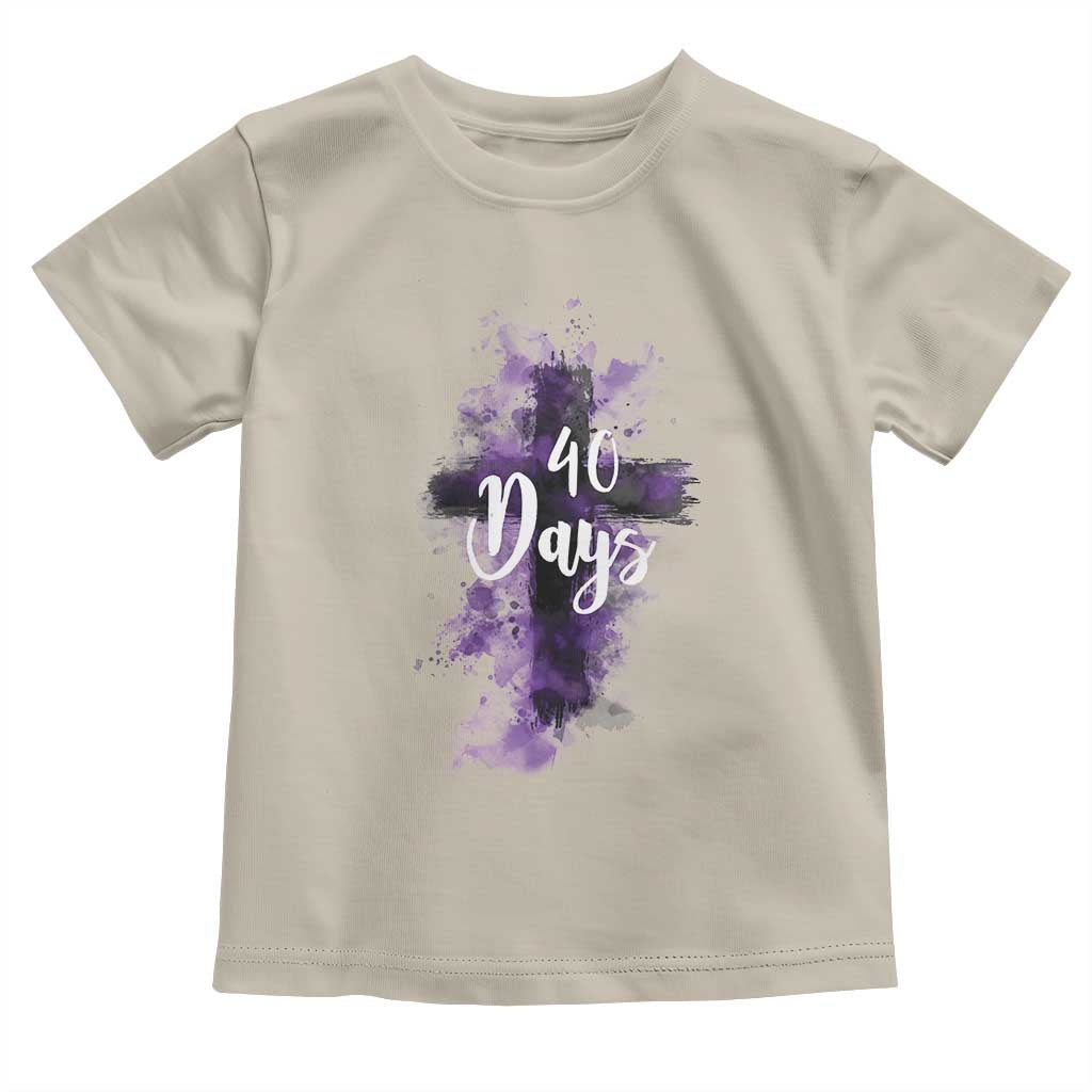 40 Days Christian Religious Toddler T Shirt Ash Wednesday Ashes Cross TS11 Sand Print Your Wear