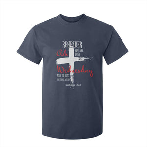 Ash Wednesday T Shirt For Kid Remember You are Dust And To Dust You Shall Return Genesis 3:19 Ashes Cross TS11 Navy Print Your Wear