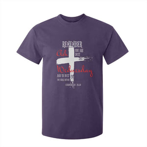 Ash Wednesday T Shirt For Kid Remember You are Dust And To Dust You Shall Return Genesis 3:19 Ashes Cross TS11 Purple Print Your Wear