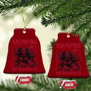 Siempre Antifascista Ceramic Ornament Anti Fascism Protest Vintage Hydra Dog TS11 Print Your Wear