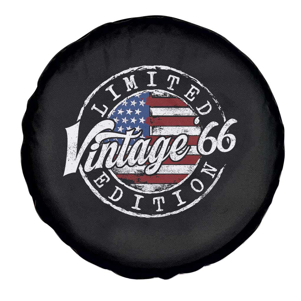 Funny 60th Birthday Spare Tire Cover Vintage 1966 Stamp 60 Years Old American Flag TS11 Print Your Wear