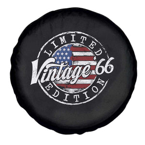 Funny 60th Birthday Spare Tire Cover Vintage 1966 Stamp 60 Years Old American Flag TS11 Print Your Wear