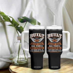 Funny 60th Birthday Tumbler With Handle Built 60 Years Ago All Parts Original And Most Still In Good Working Order TS11 Print Your Wear