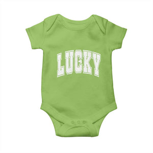 Vintage Lucky Shamrock Clover St Patricks Day Baby Onesie TS11 Lime Print Your Wear