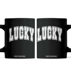 Vintage Lucky Shamrock Clover St Patricks Day Coffee Mug TS11 Black Print Your Wear