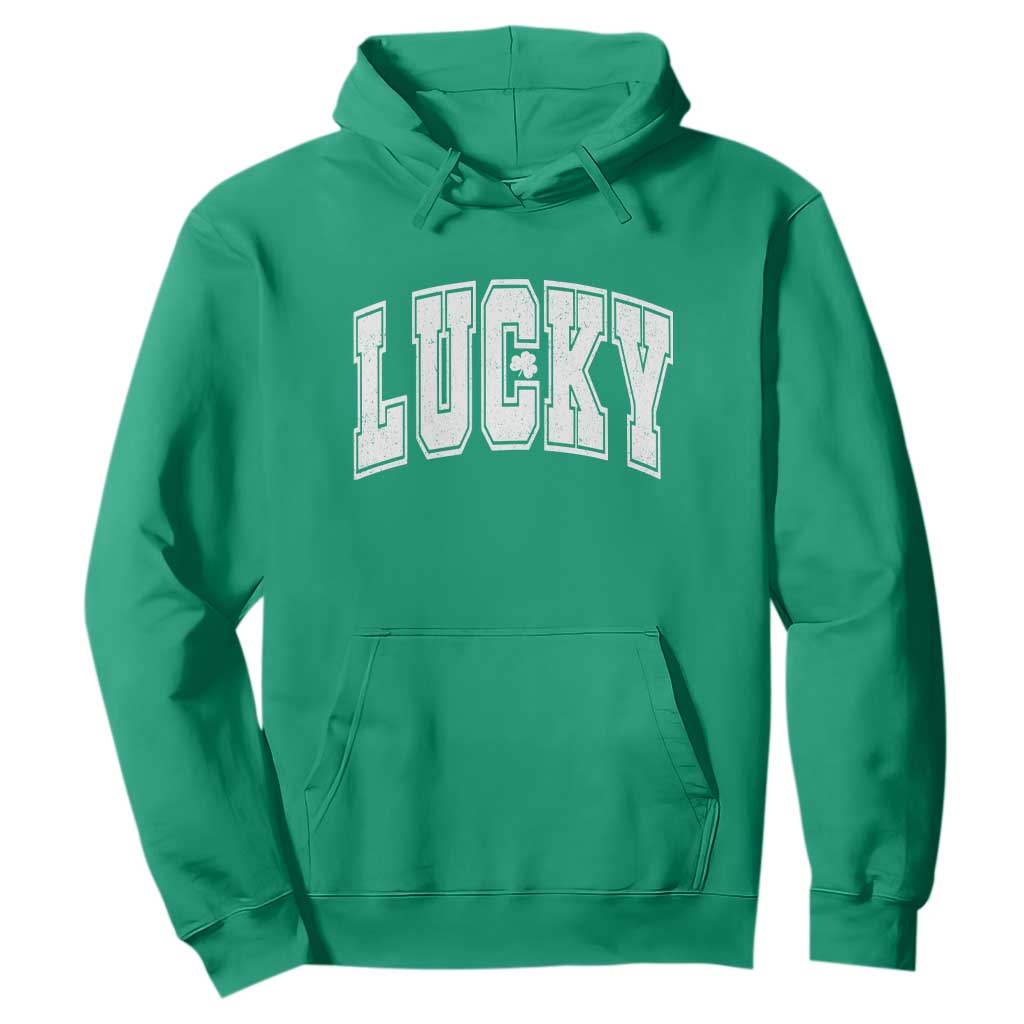 Vintage Lucky Shamrock Clover St Patricks Day Hoodie TS11 Irish Green Print Your Wear