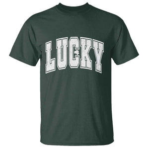 Vintage Lucky Shamrock Clover St Patricks Day T Shirt TS11 Dark Forest Green Print Your Wear