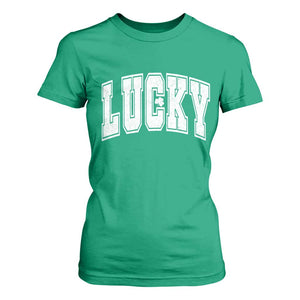 Vintage Lucky Shamrock Clover St Patricks Day T Shirt For Women TS11 Irish Green Print Your Wear