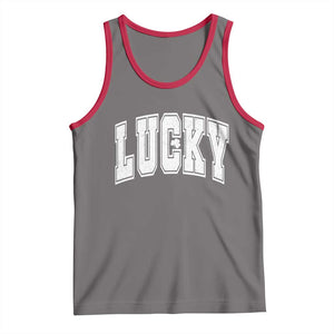 Vintage Lucky Shamrock Clover St Patricks Day Tank Top TS11 Deep Heather Red Print Your Wear