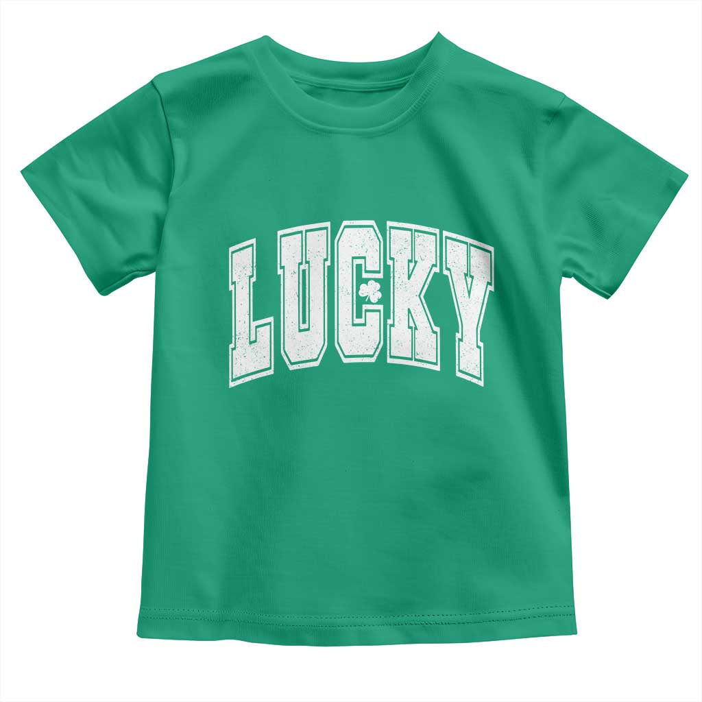 Vintage Lucky Shamrock Clover St Patricks Day Toddler T Shirt TS11 Irish Green Print Your Wear