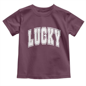 Vintage Lucky Shamrock Clover St Patricks Day Toddler T Shirt TS11 Maroon Print Your Wear