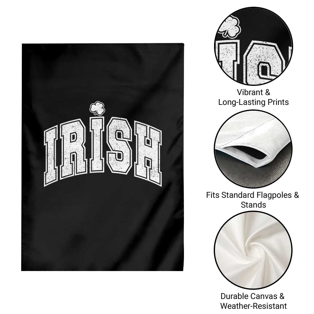 Funny Irish St Patricks Day Distressed Shamrock Ireland Pride Garden Flag TS11 Print Your Wear