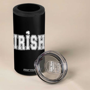 Funny Irish St Patricks Day Distressed Shamrock Ireland Pride 4 in 1 Can Cooler Tumbler TS11 Print Your Wear