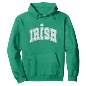 Funny Irish St Patricks Day Distressed Shamrock Ireland Pride Hoodie TS11 Irish Green Print Your Wear