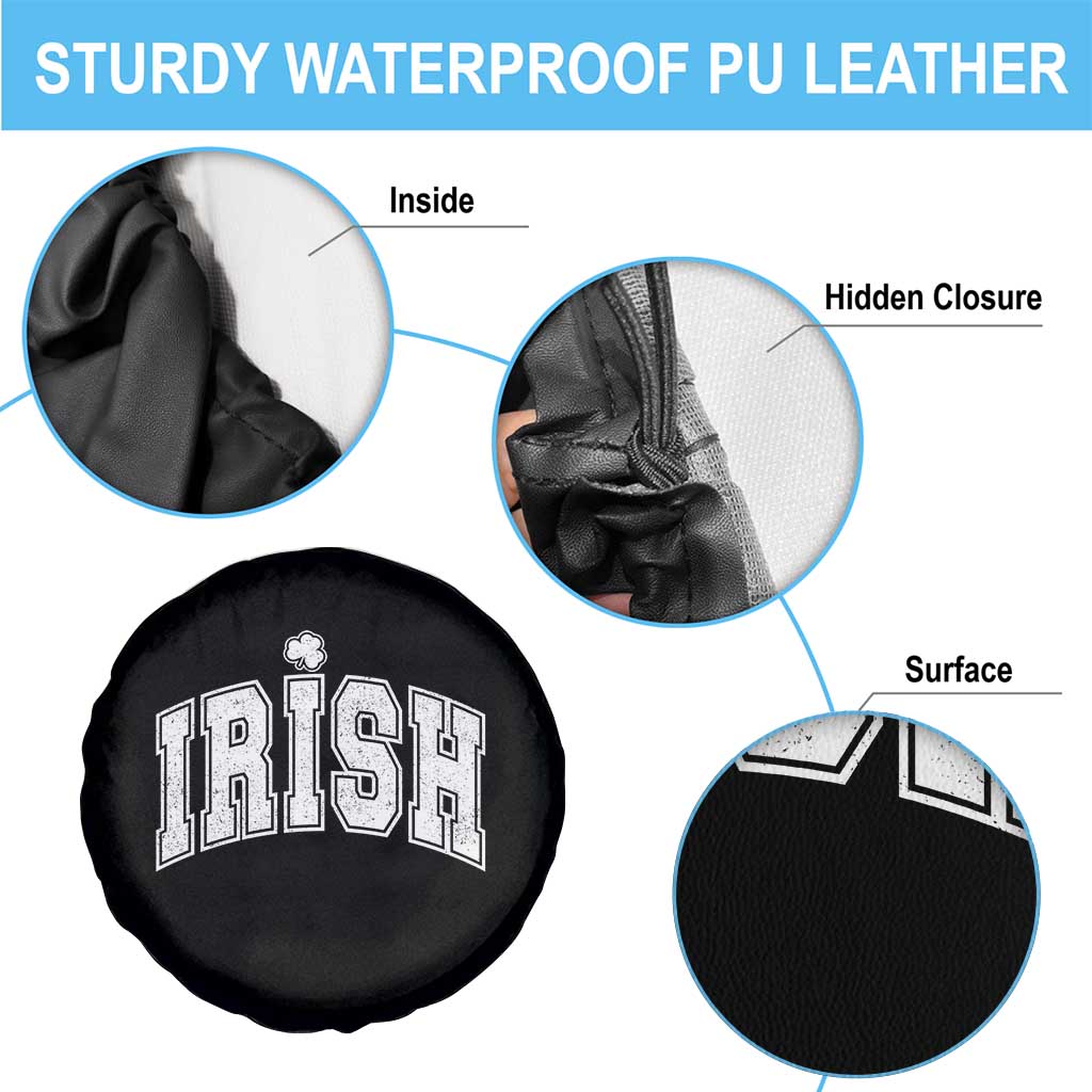 Funny Irish St Patricks Day Distressed Shamrock Ireland Pride Spare Tire Cover TS11 Print Your Wear