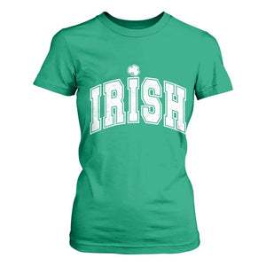Funny Irish St Patricks Day Distressed Shamrock Ireland Pride T Shirt For Women TS11 Irish Green Print Your Wear