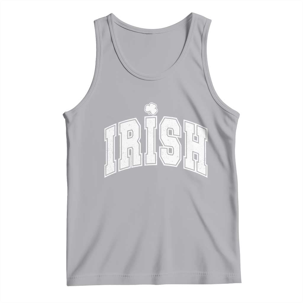 Funny Irish St Patricks Day Distressed Shamrock Ireland Pride Tank Top TS11 Athletic Heather Print Your Wear