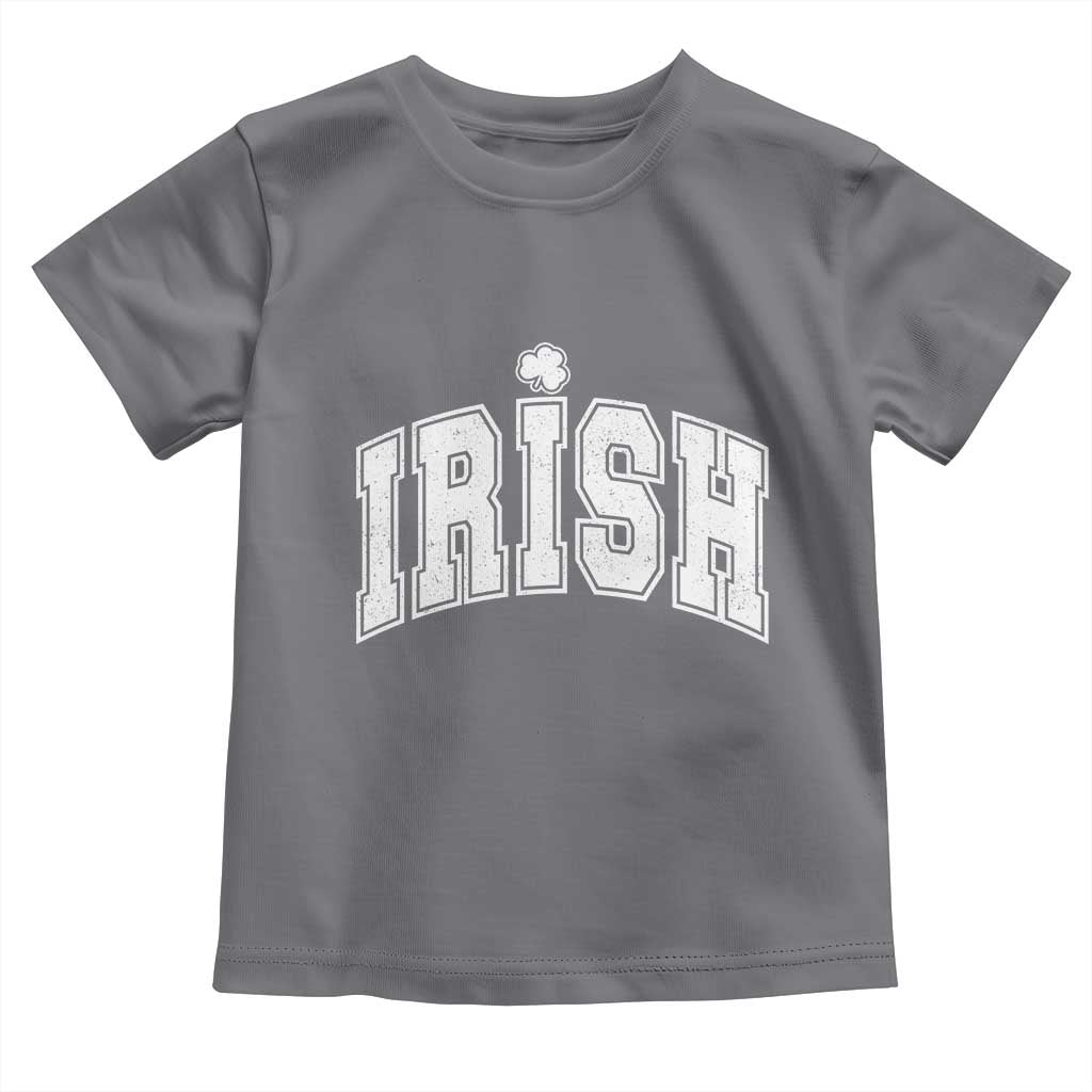 Funny Irish St Patricks Day Distressed Shamrock Ireland Pride Toddler T Shirt TS11 Charcoal Print Your Wear