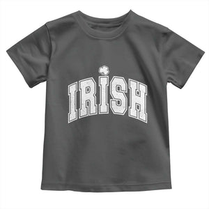 Funny Irish St Patricks Day Distressed Shamrock Ireland Pride Toddler T Shirt TS11 Dark Heather Print Your Wear