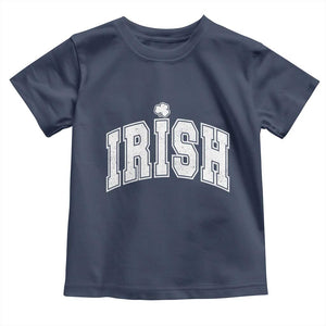 Funny Irish St Patricks Day Distressed Shamrock Ireland Pride Toddler T Shirt TS11 Navy Print Your Wear
