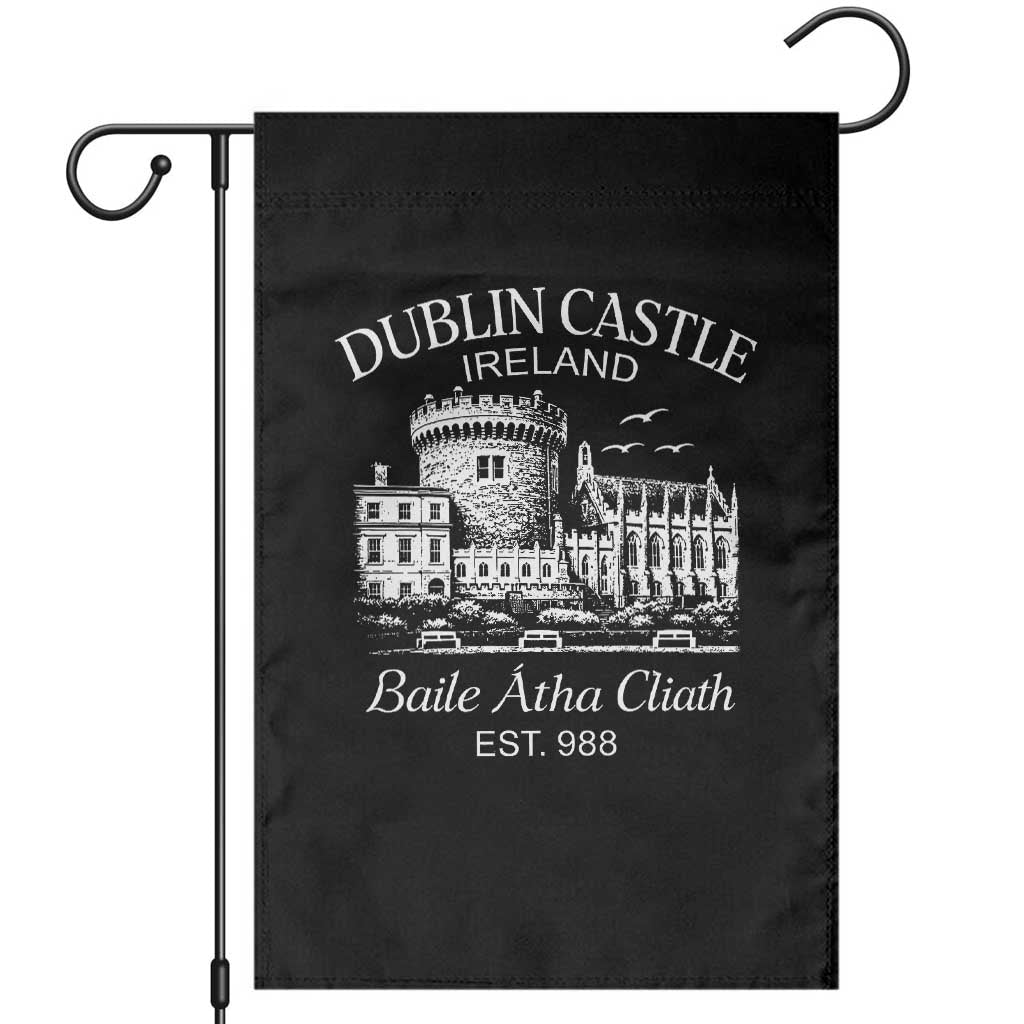 Dublin Castle Ireland Garden Flag Baile Atha Cliath Ireland Travel Souvenir TS11 Black Print Your Wear