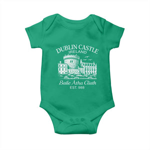 Dublin Castle Ireland Baby Onesie Baile Atha Cliath Ireland Travel Souvenir TS11 Irish Green Print Your Wear