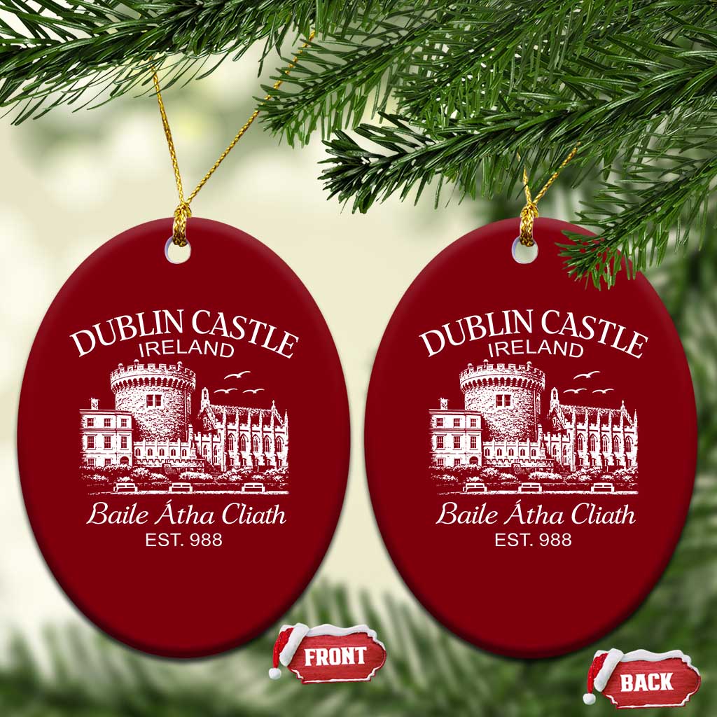 Dublin Castle Ireland Ceramic Ornament Baile Atha Cliath Ireland Travel Souvenir TS11 Print Your Wear