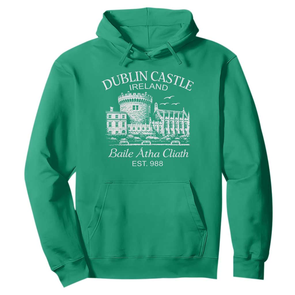 Dublin Castle Ireland Hoodie Baile Atha Cliath Ireland Travel Souvenir TS11 Irish Green Print Your Wear