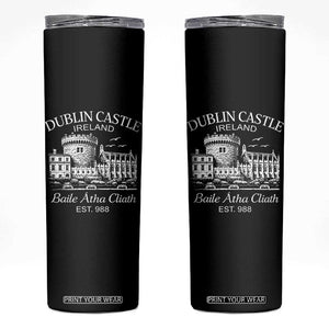 Dublin Castle Ireland Skinny Tumbler Baile Atha Cliath Ireland Travel Souvenir TS11 Black Print Your Wear