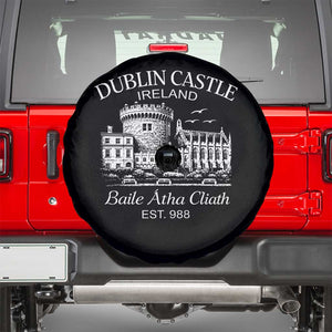 Dublin Castle Ireland Spare Tire Cover Baile Atha Cliath Ireland Travel Souvenir TS11 Black Print Your Wear