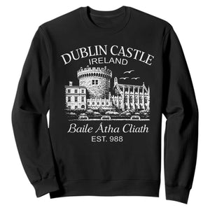 Dublin Castle Ireland Sweatshirt Baile Atha Cliath Ireland Travel Souvenir TS11 Black Print Your Wear