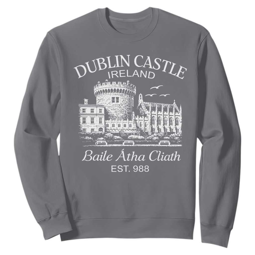 Dublin Castle Ireland Sweatshirt Baile Atha Cliath Ireland Travel Souvenir TS11 Charcoal Print Your Wear