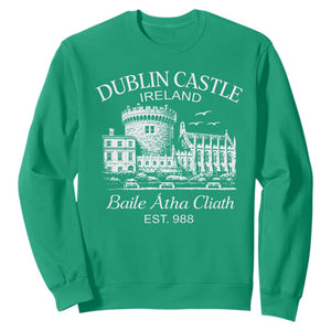 Dublin Castle Ireland Sweatshirt Baile Atha Cliath Ireland Travel Souvenir TS11 Irish Green Print Your Wear