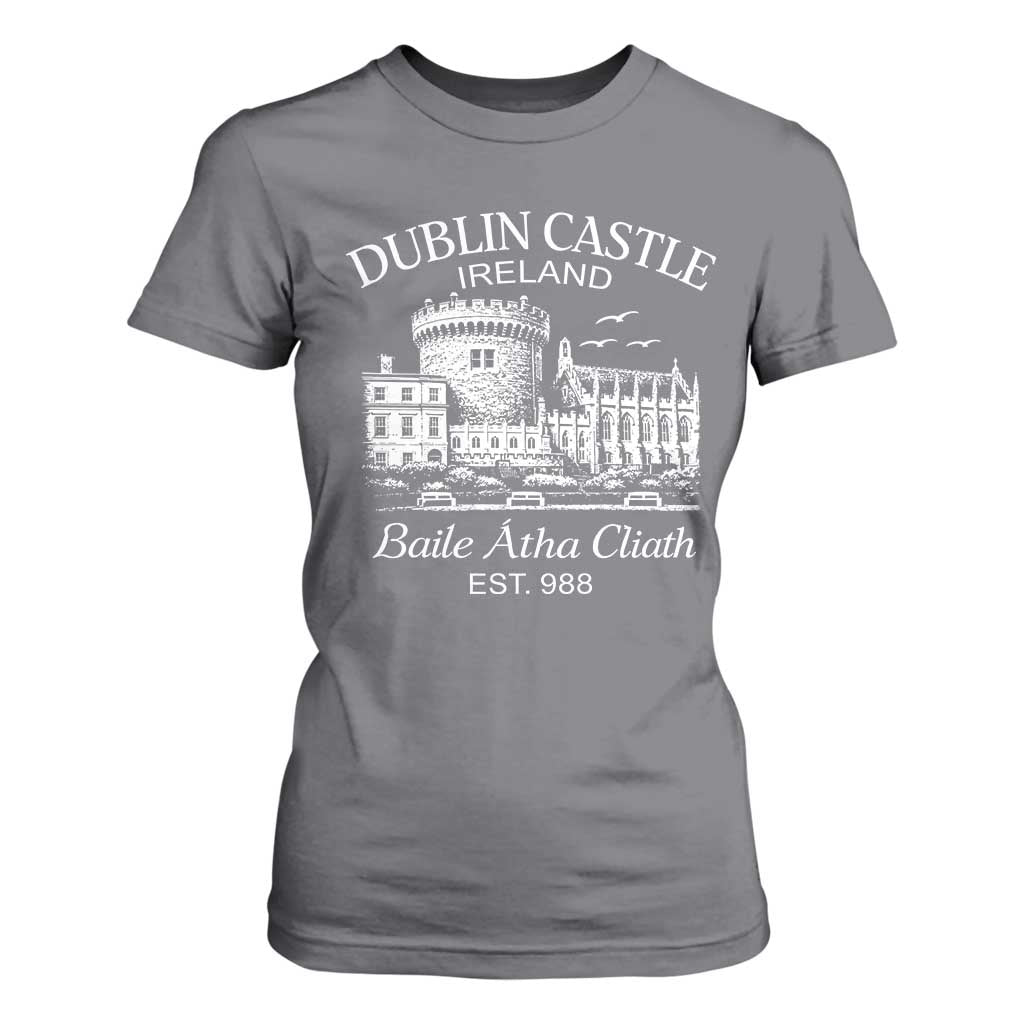 Dublin Castle Ireland T Shirt For Women Baile Atha Cliath Ireland Travel Souvenir TS11 Charcoal Print Your Wear