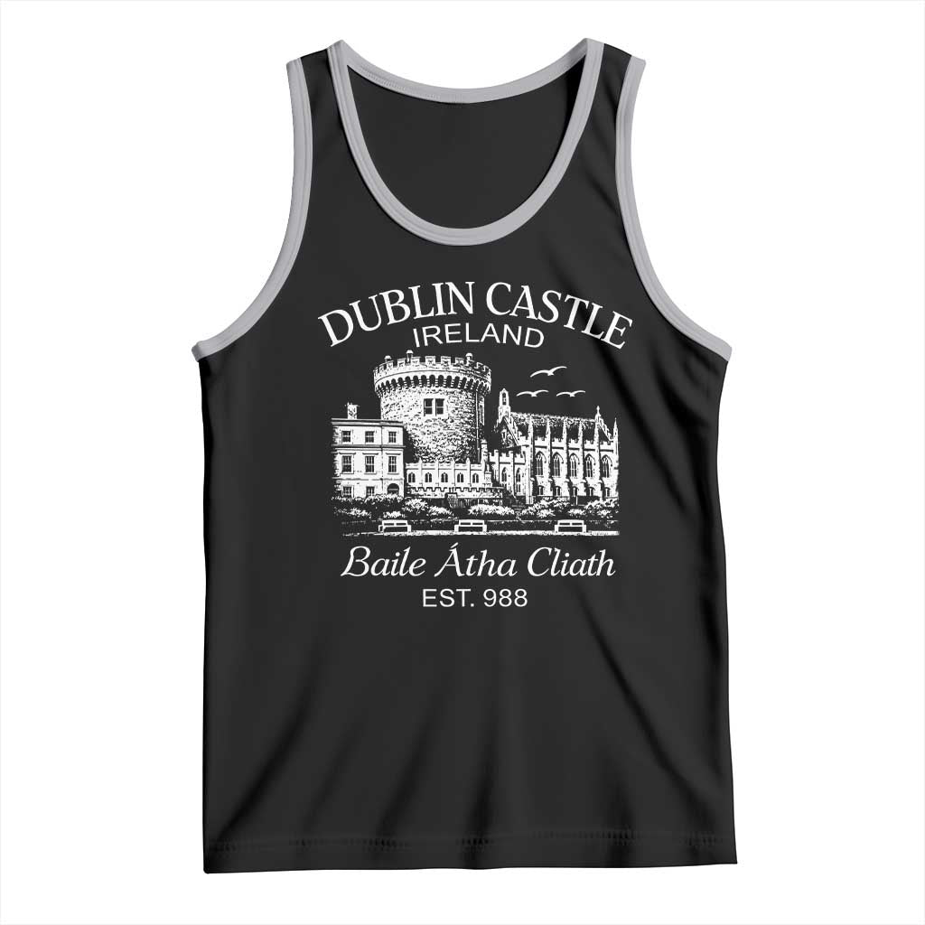 Dublin Castle Ireland Tank Top Baile Atha Cliath Ireland Travel Souvenir TS11 Black Athletic Heather Print Your Wear