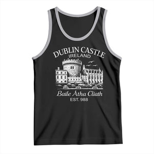 Dublin Castle Ireland Tank Top Baile Atha Cliath Ireland Travel Souvenir TS11 Black Athletic Heather Print Your Wear