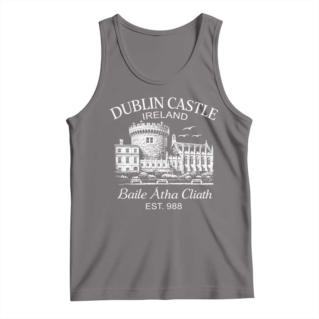 Dublin Castle Ireland Tank Top Baile Atha Cliath Ireland Travel Souvenir TS11 Deep Heather Print Your Wear