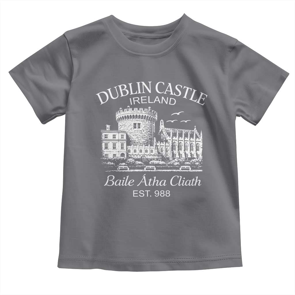 Dublin Castle Ireland Toddler T Shirt Baile Atha Cliath Ireland Travel Souvenir TS11 Charcoal Print Your Wear